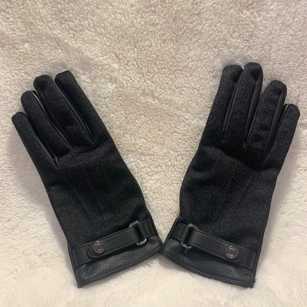 Brioni Leather and Cashmere Gloves